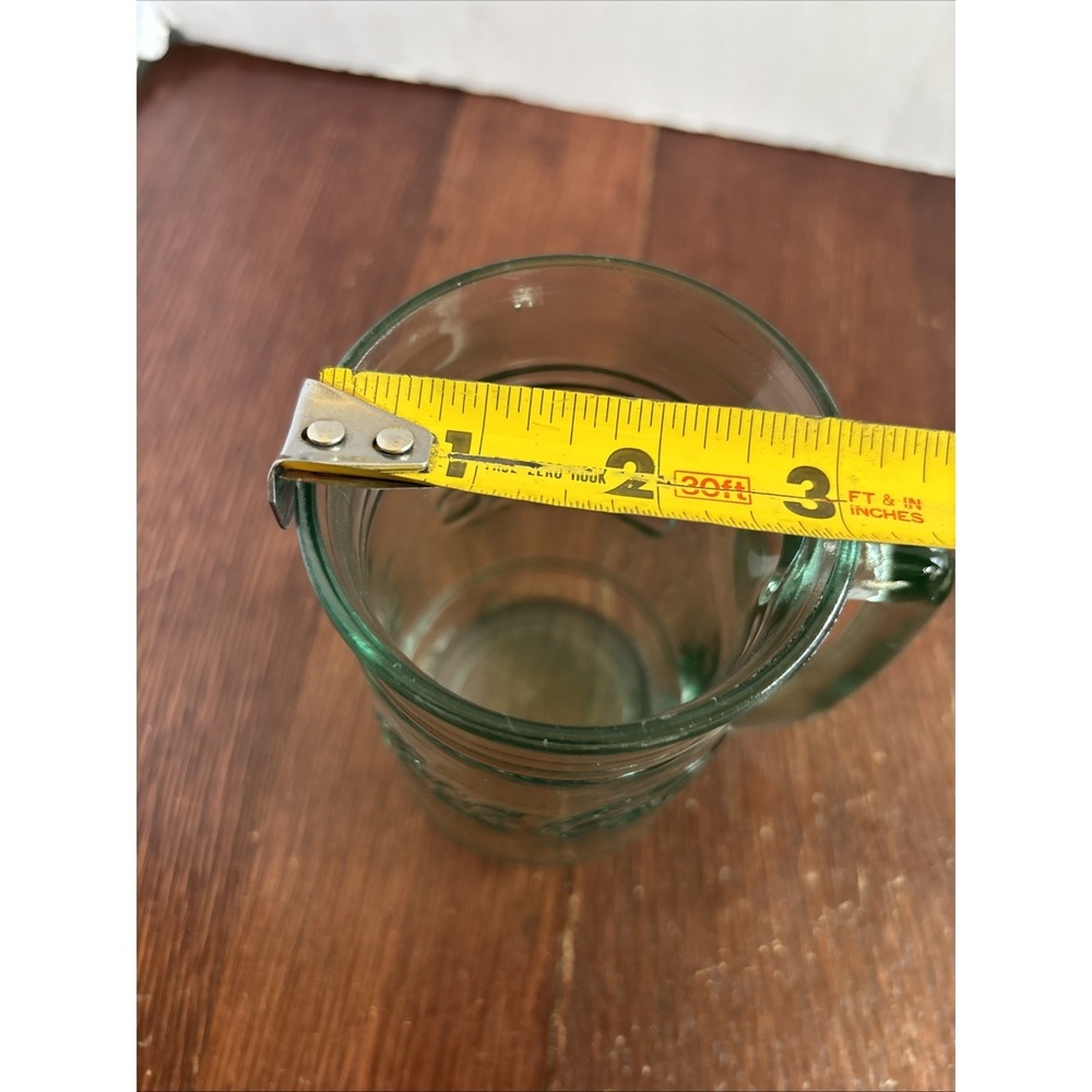 Vintage Coca Cola Green Tinted Heavy Glass Mug with‎ Handle - Picture 3 of 5